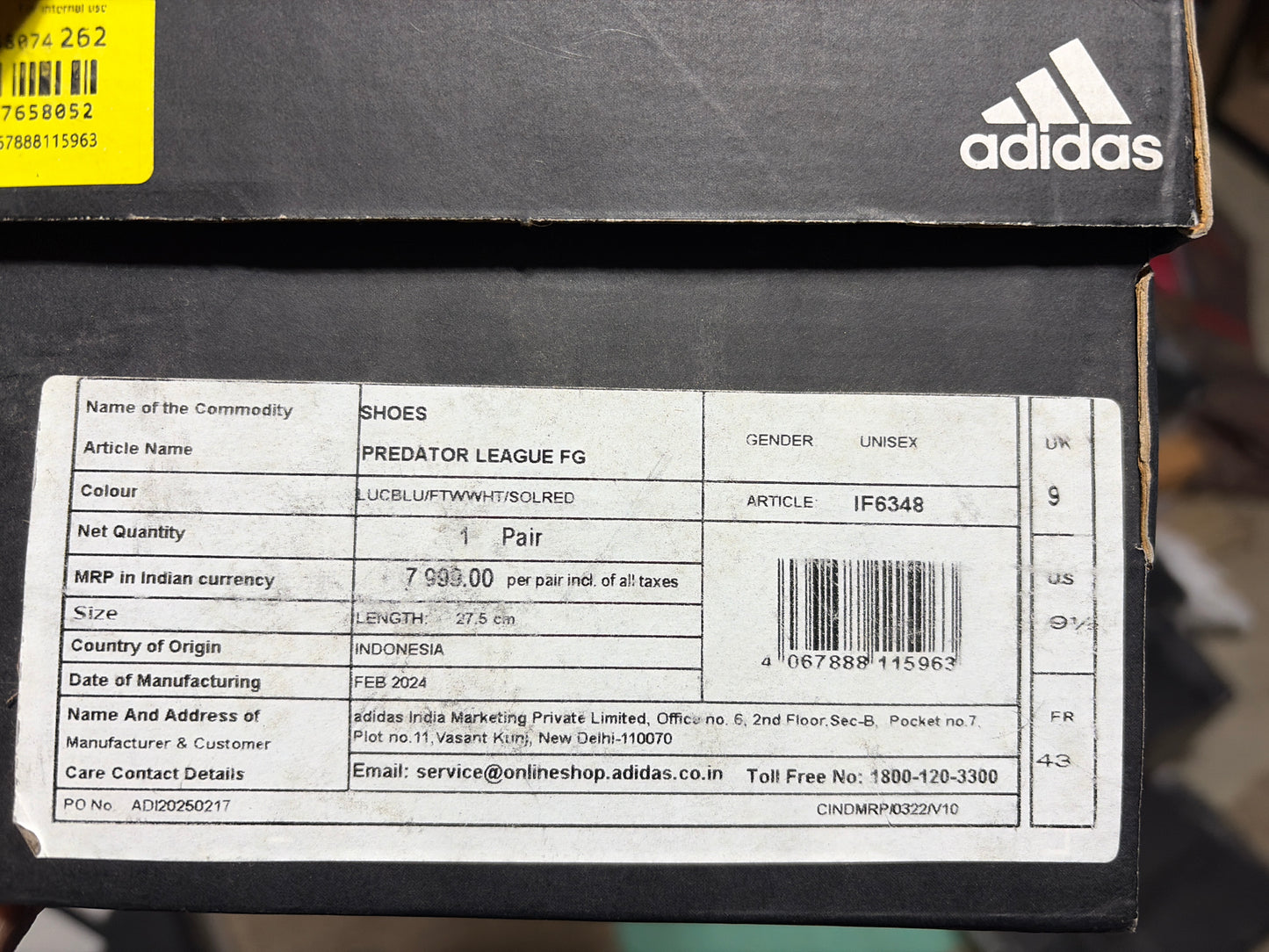 ADIDAS PREDATOR LEAGUE FG/MG