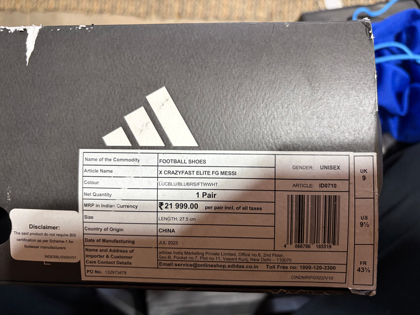 ADIDAS X CRAZYFAST elite FG
