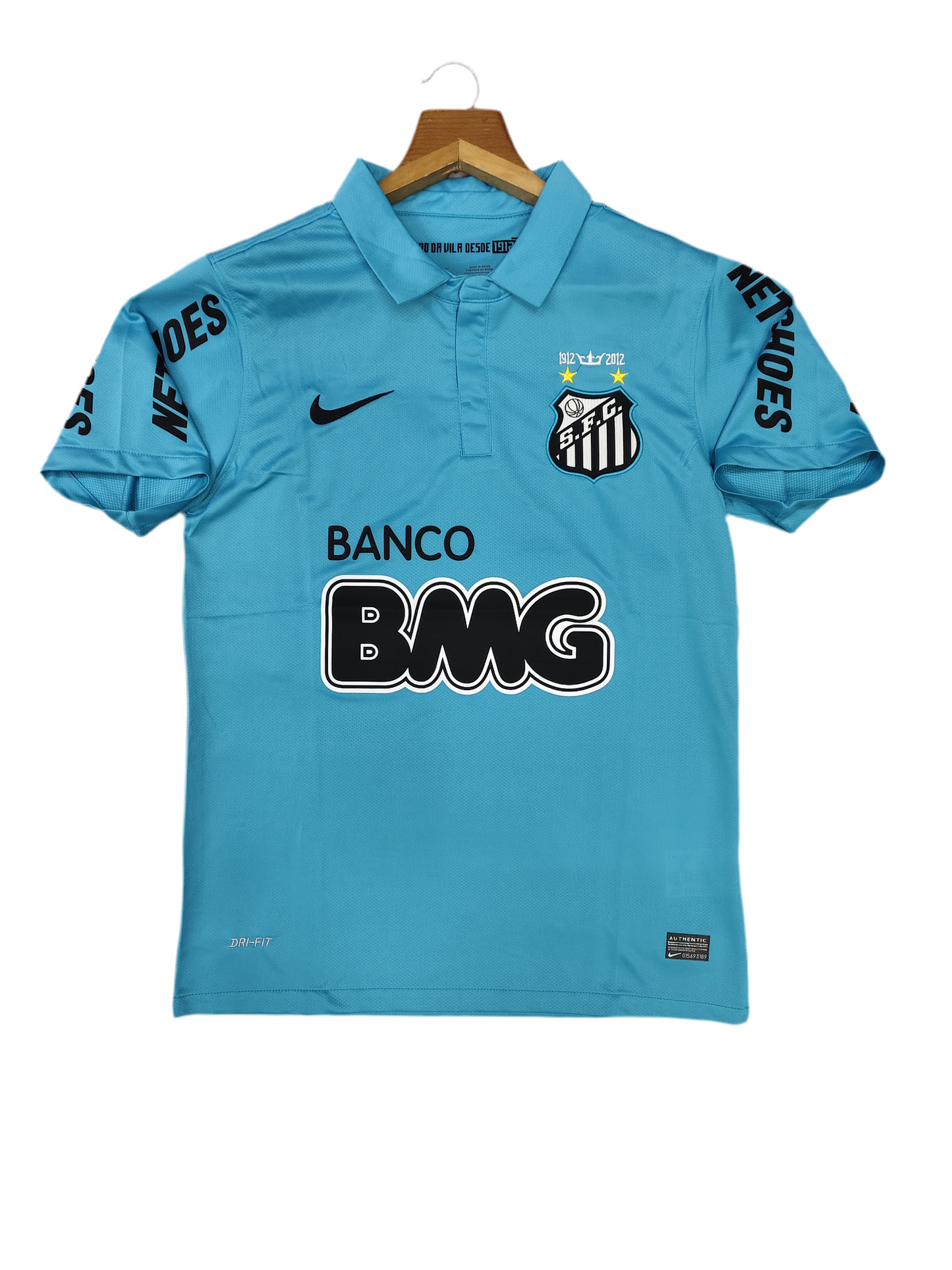 SANTOS BLUE RETRO WITH NEYMAR FONT