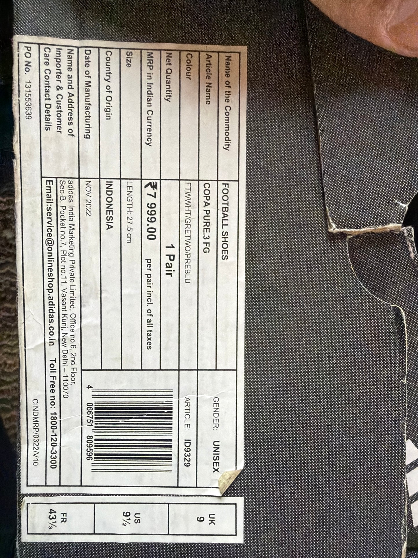 ADIDAS COPA PURE 3 FG