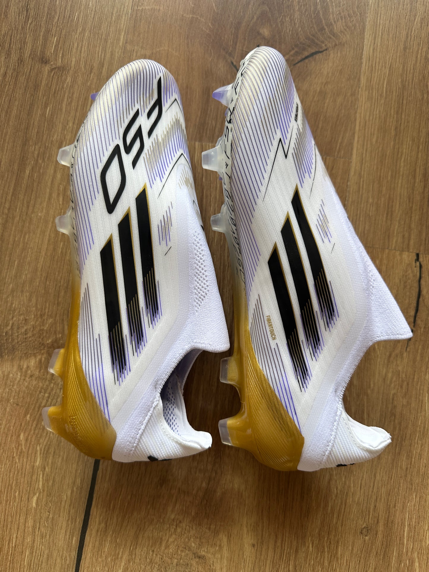 ADIDAS F50 LACELESS WHITE GOLD