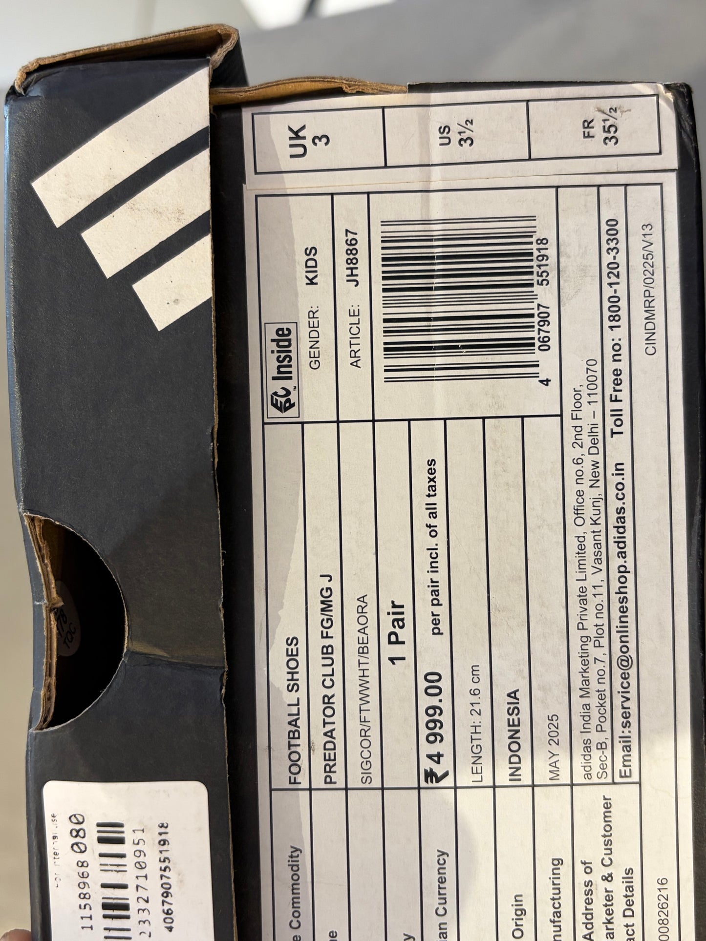 ADIDAS PREDATOR CLUB FxG J