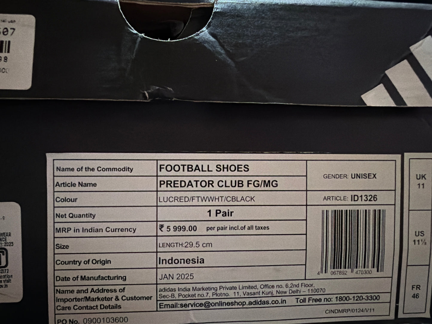 ADIDAS PREDATOR CLUB FG/MG