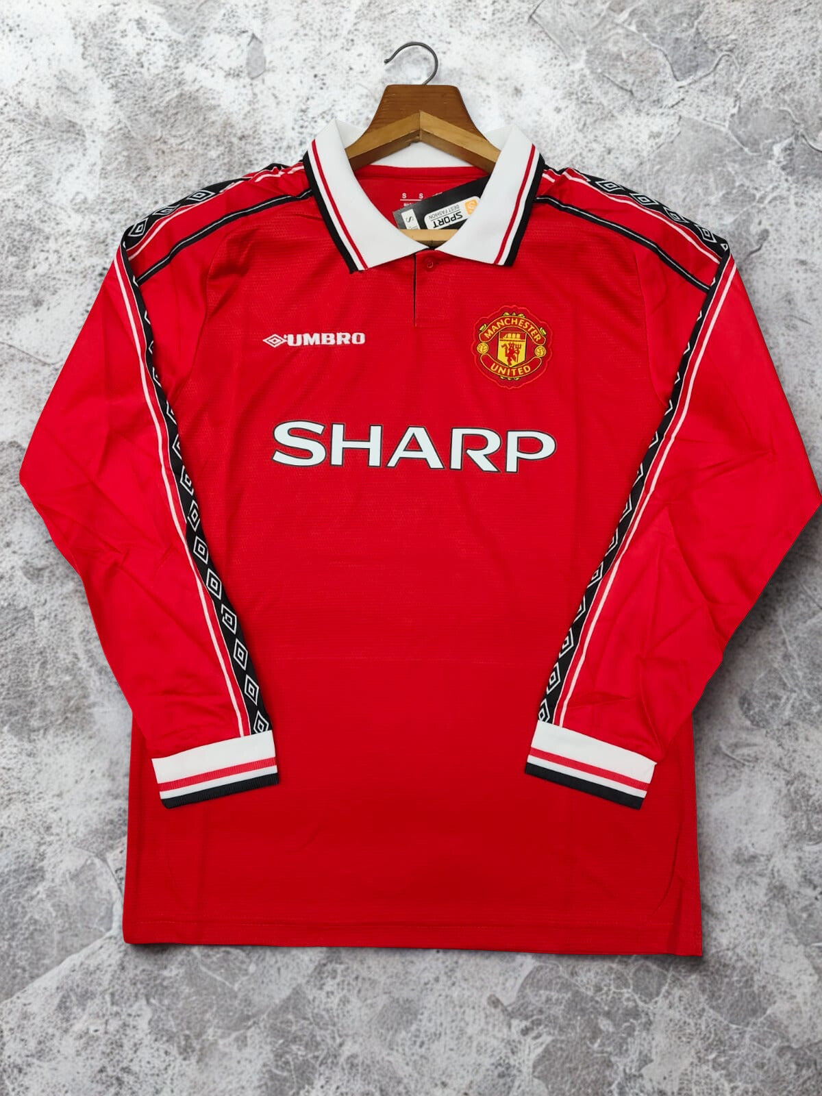 MANCHESTER UNITED Home jersey (Retro) SHARP (Full Sleeves) 1998