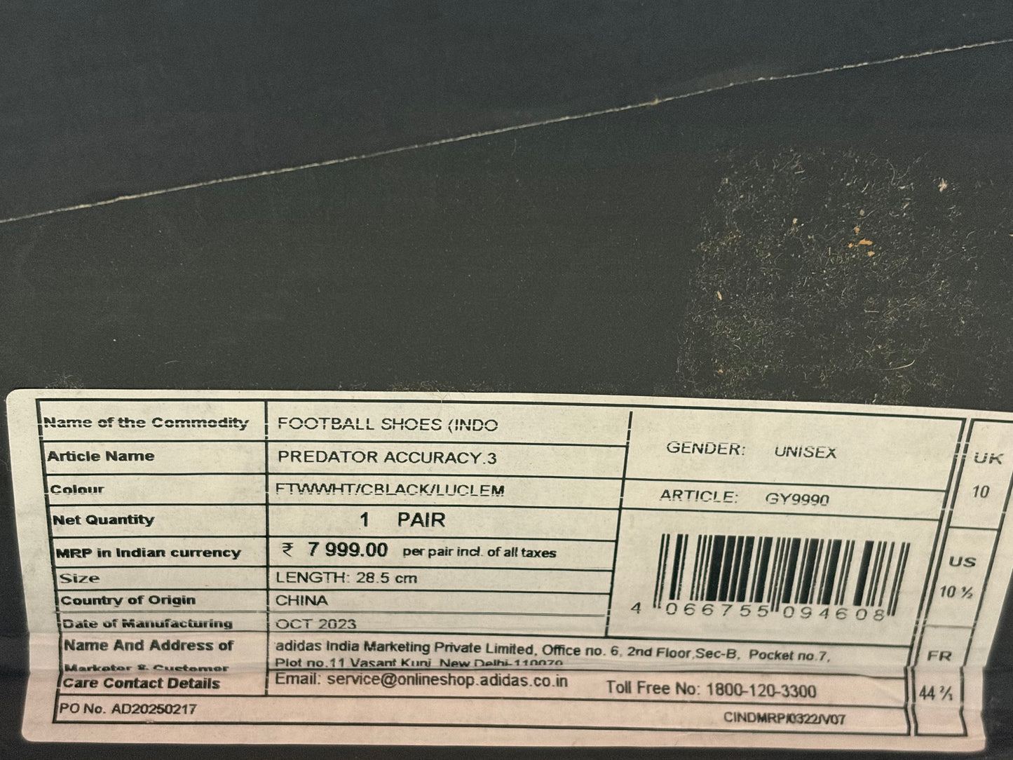 ADIDAS PREDATOR ACCURACY.3