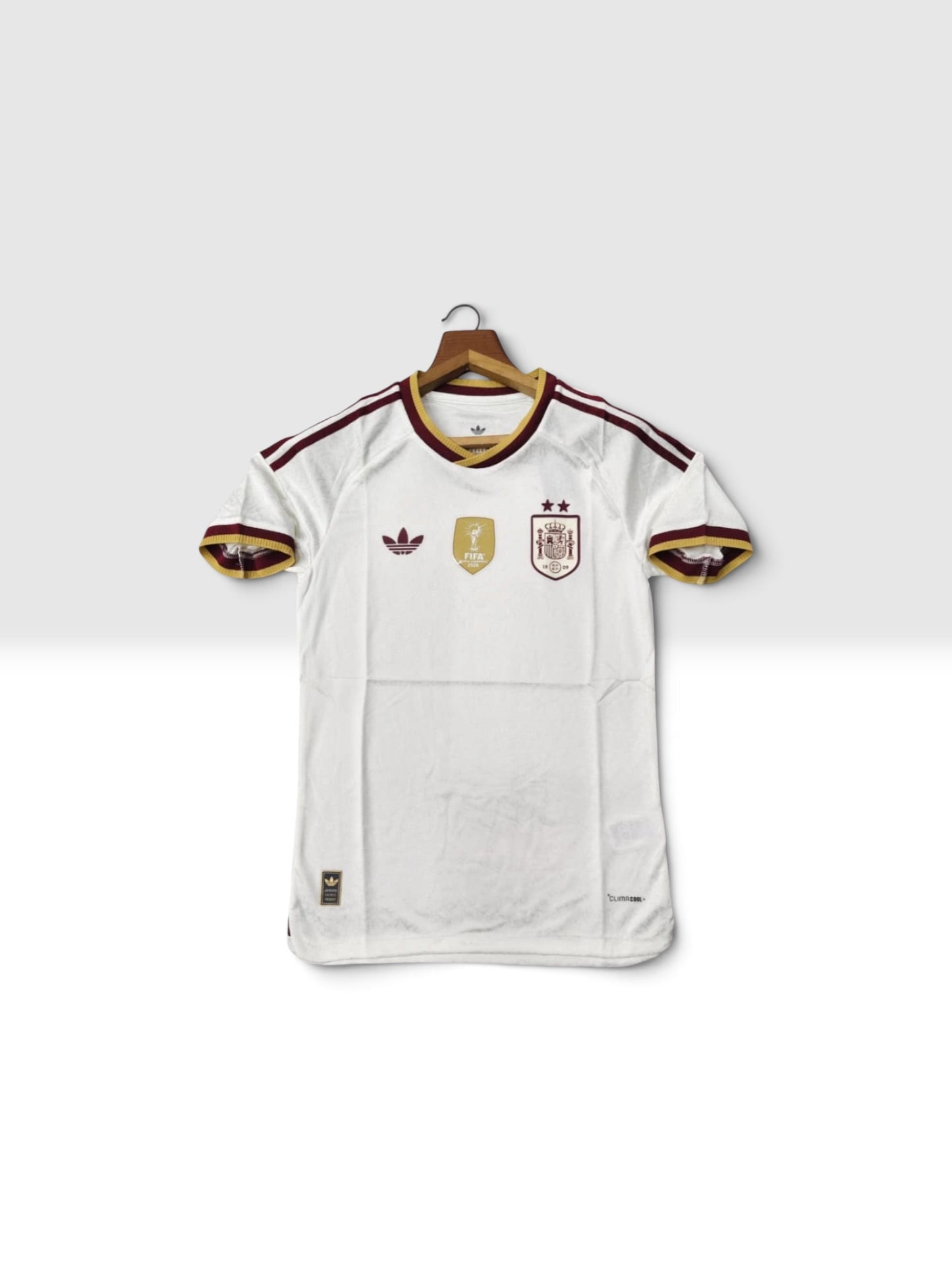 Spain Away Jersey Player Version 2 stars with champions badge