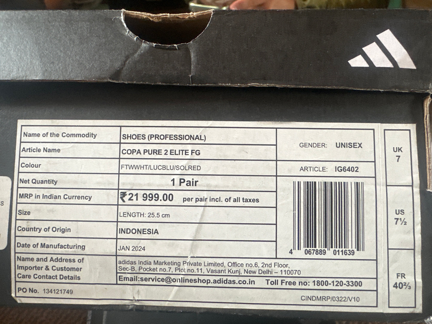 ADIDAS COPA PURE 2 ELITE FG