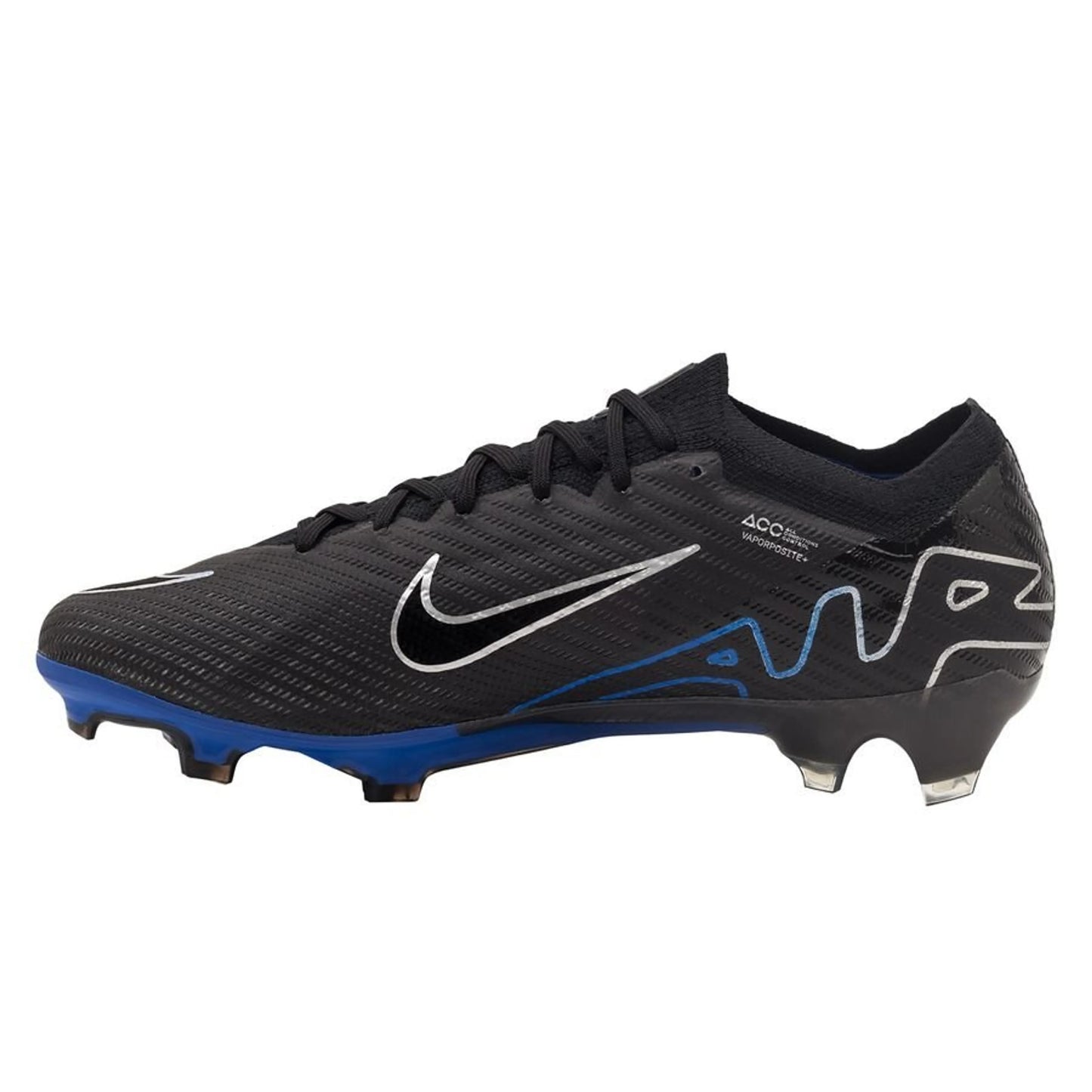 Nike Airzoom Mercurial Vapor 15 (Black Blue) Low Ankle