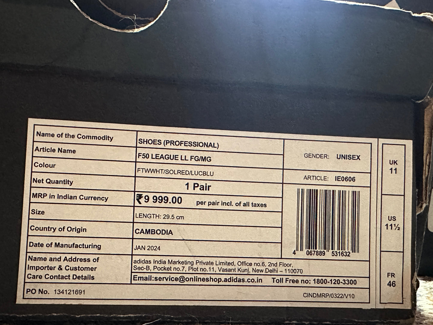 ADIDAS F50 LEAGUE LL FG/MG