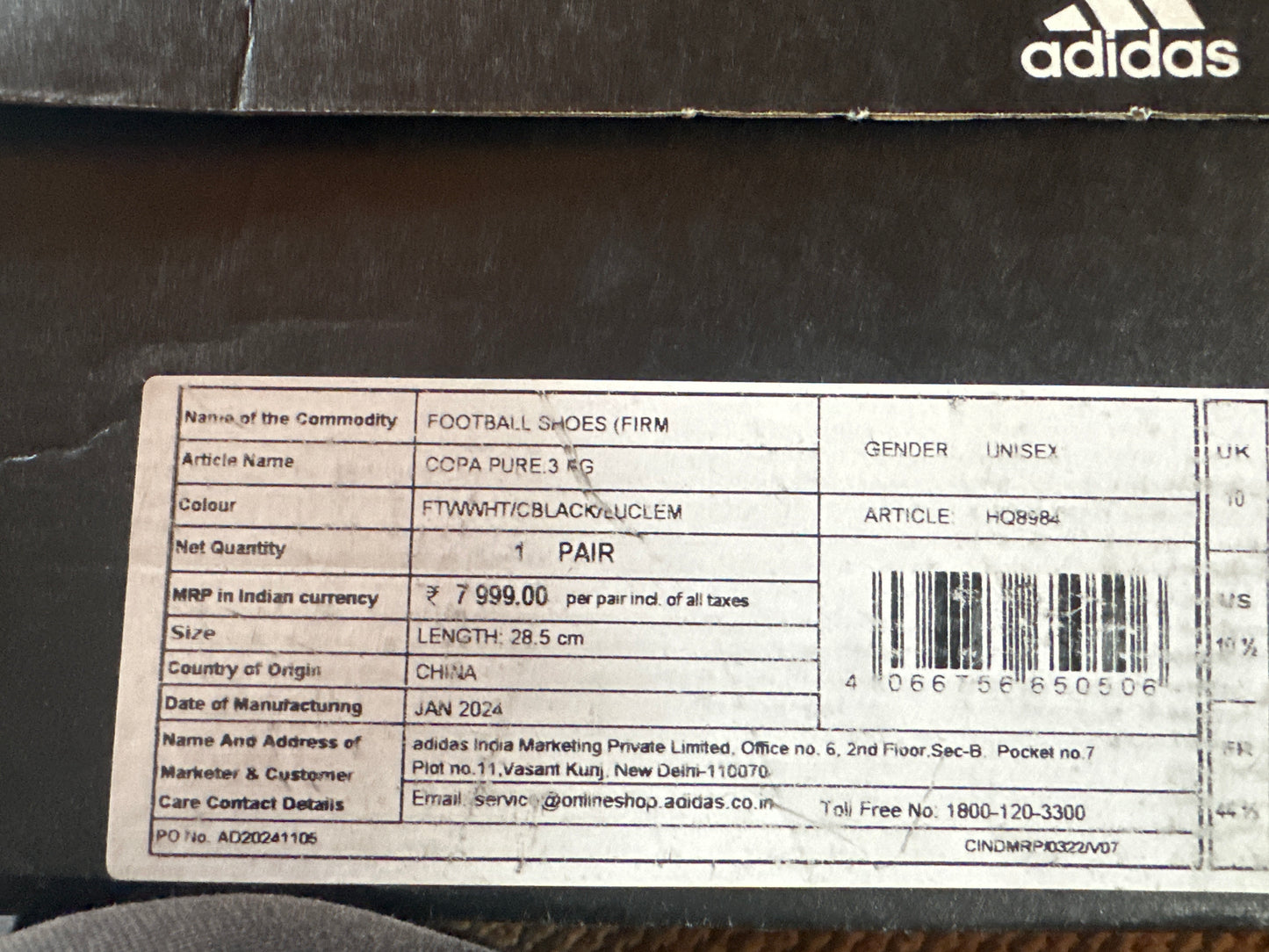 ADIDAS COPA PURE 3 FG