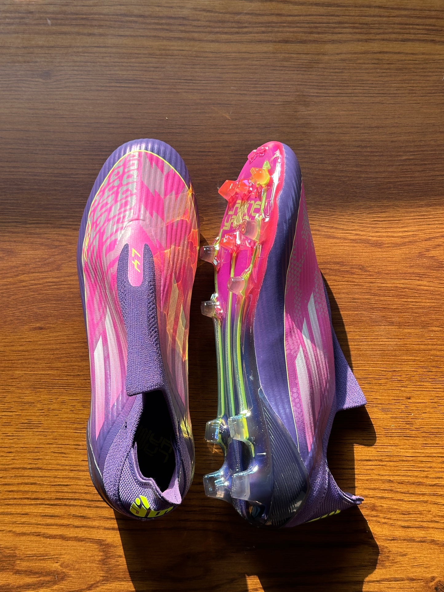 ADIDAS LAMINE YAMAL F50 LACELESS Purple
