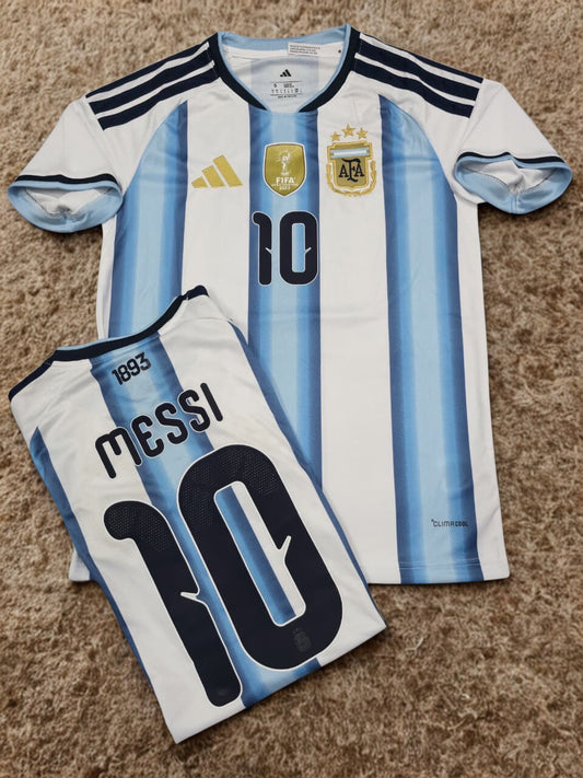 Argentina Home Jersey Black (MASTER Quality) with Messi on back
