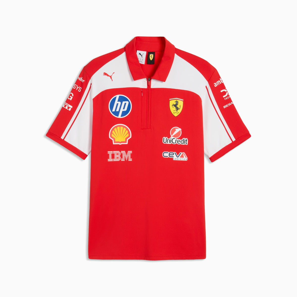 Ferrari T-Shirt Red and white player version (with collar)