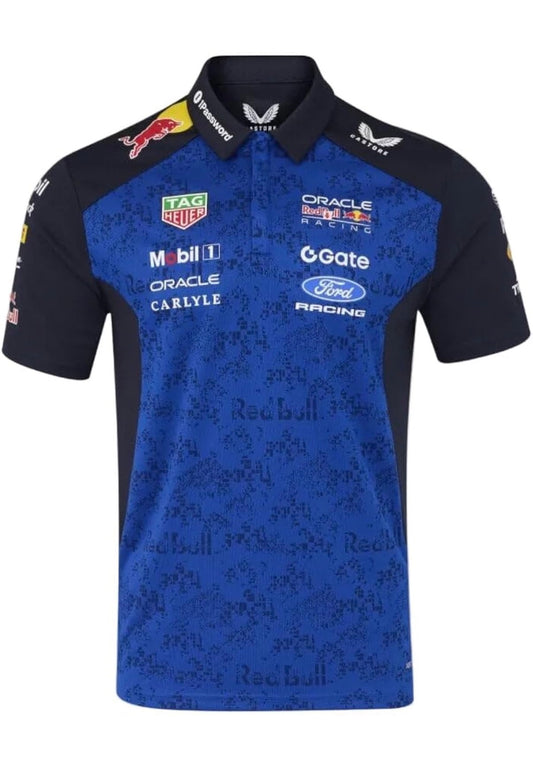 RedBull T-Shirt Blue player version (with collar)