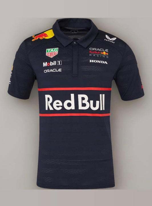 RedBull T-Shirt Navy Blue player version (with collar)